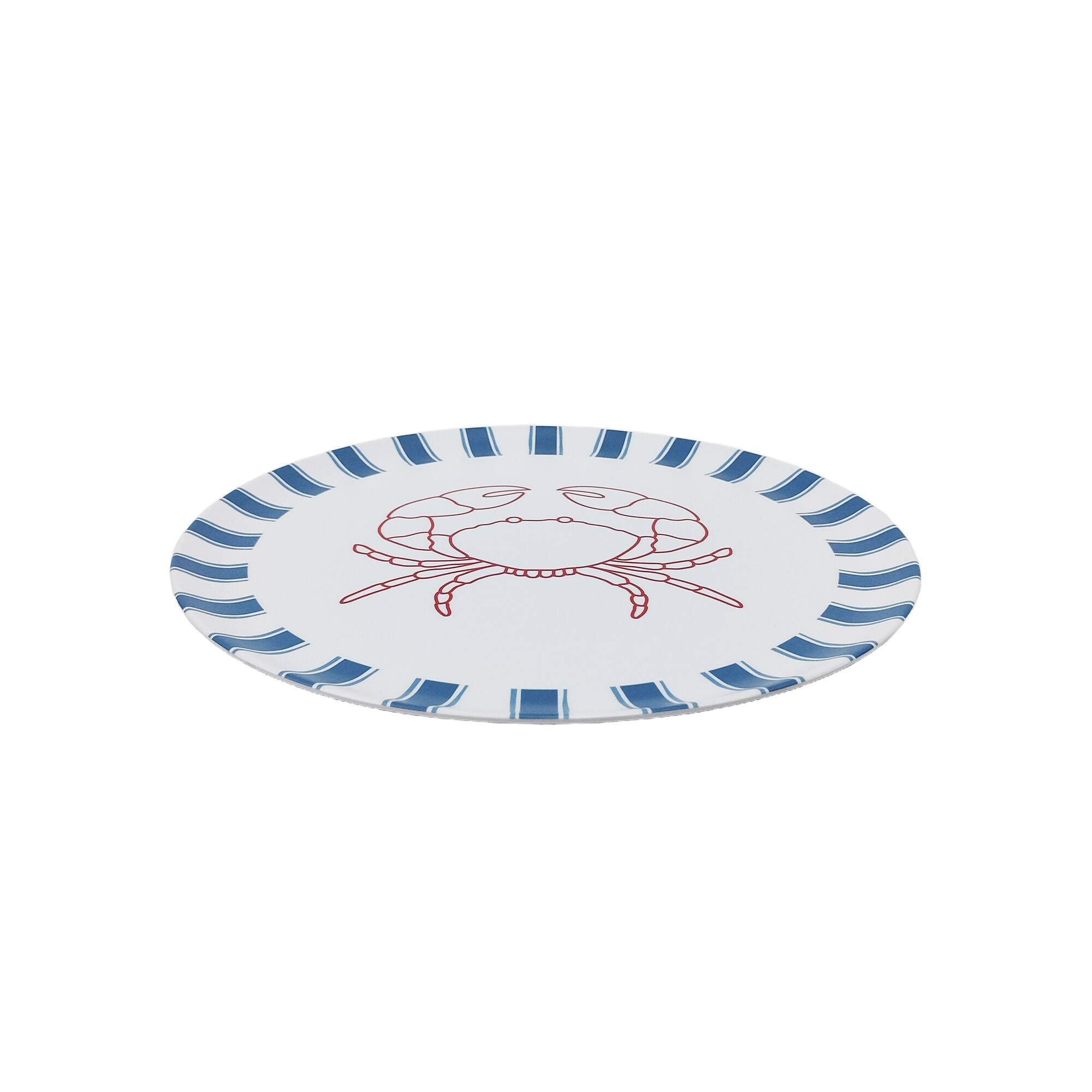 14" Coastal Crab Melamine Platter by Celebrate It™